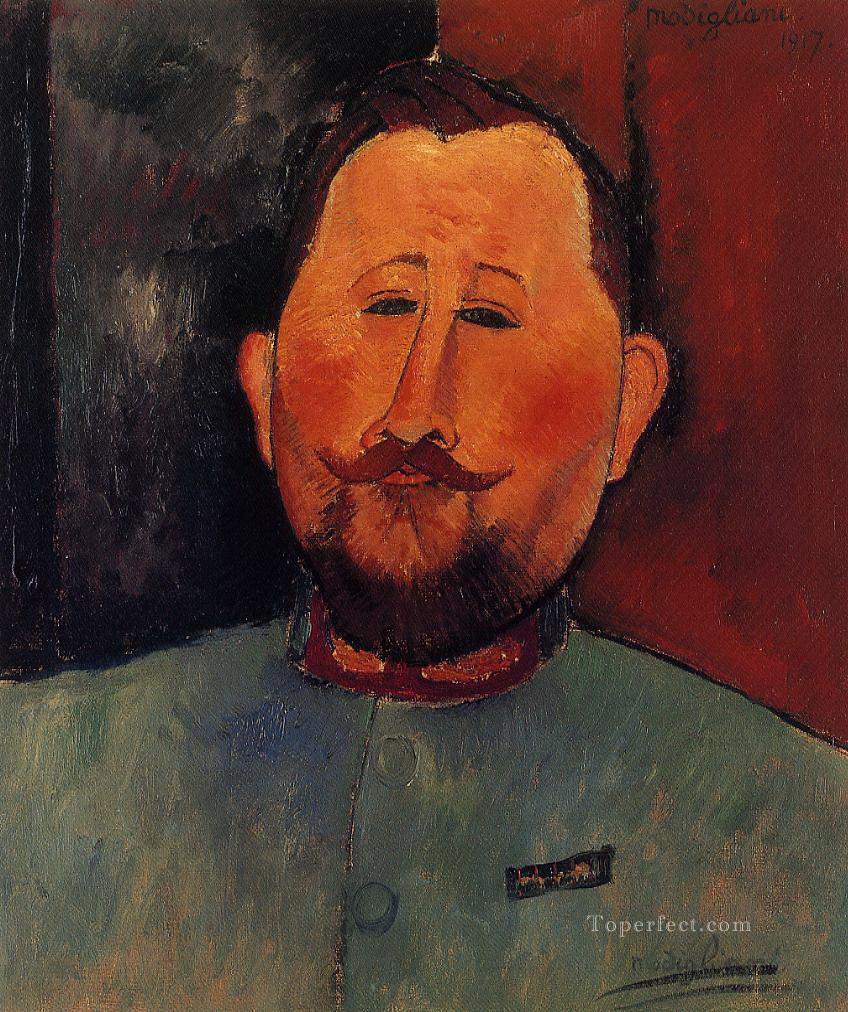 portrait of doctor devaraigne 1917 Amedeo Modigliani Oil Paintings